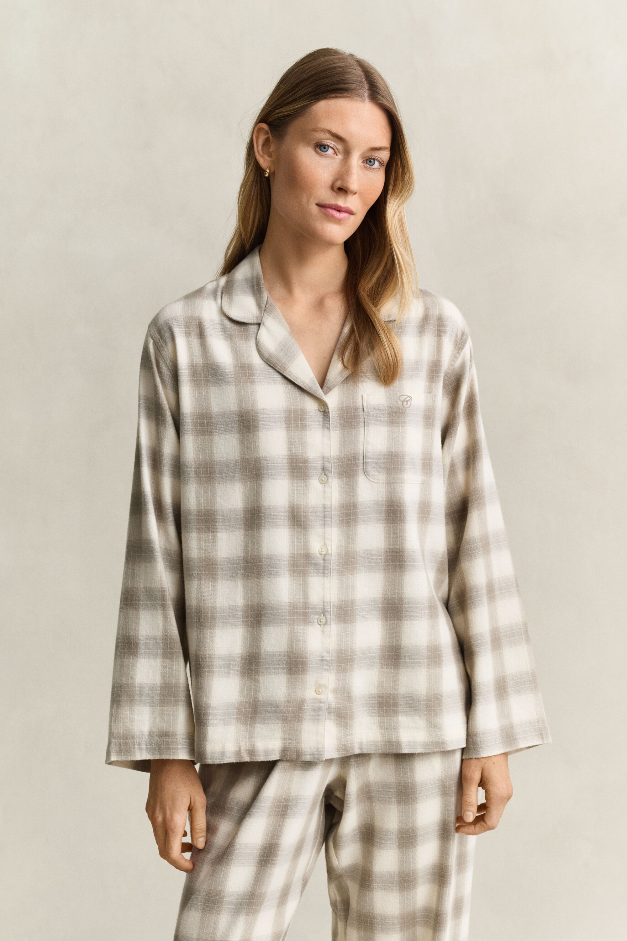 Karierte Pyjamahose aus Flanell