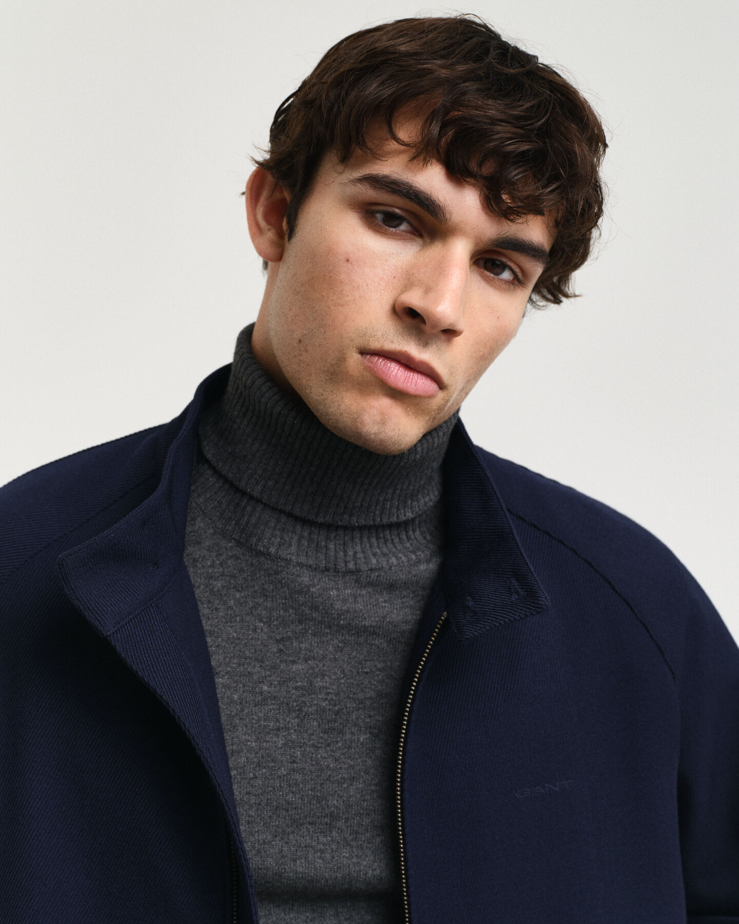 Harrington Jacke aus Wollgemisch