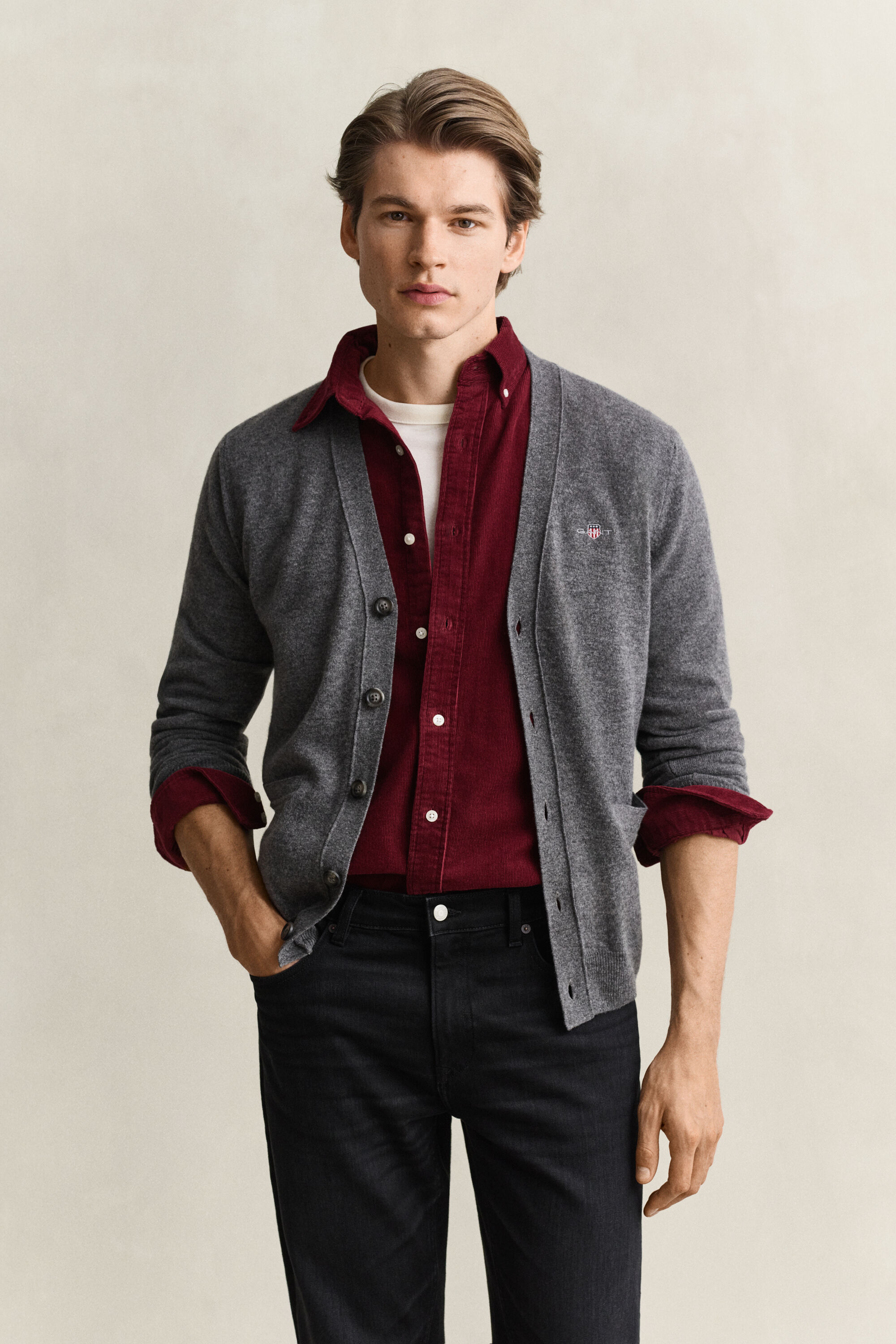 Lambswool V-Neck Cardigan