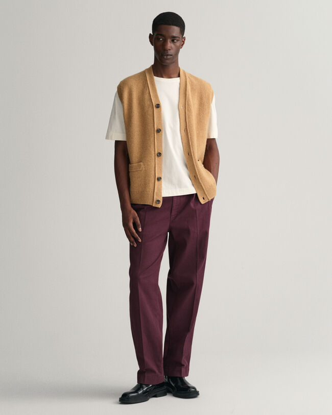 Geknöpfte Weste aus weicher Wolle