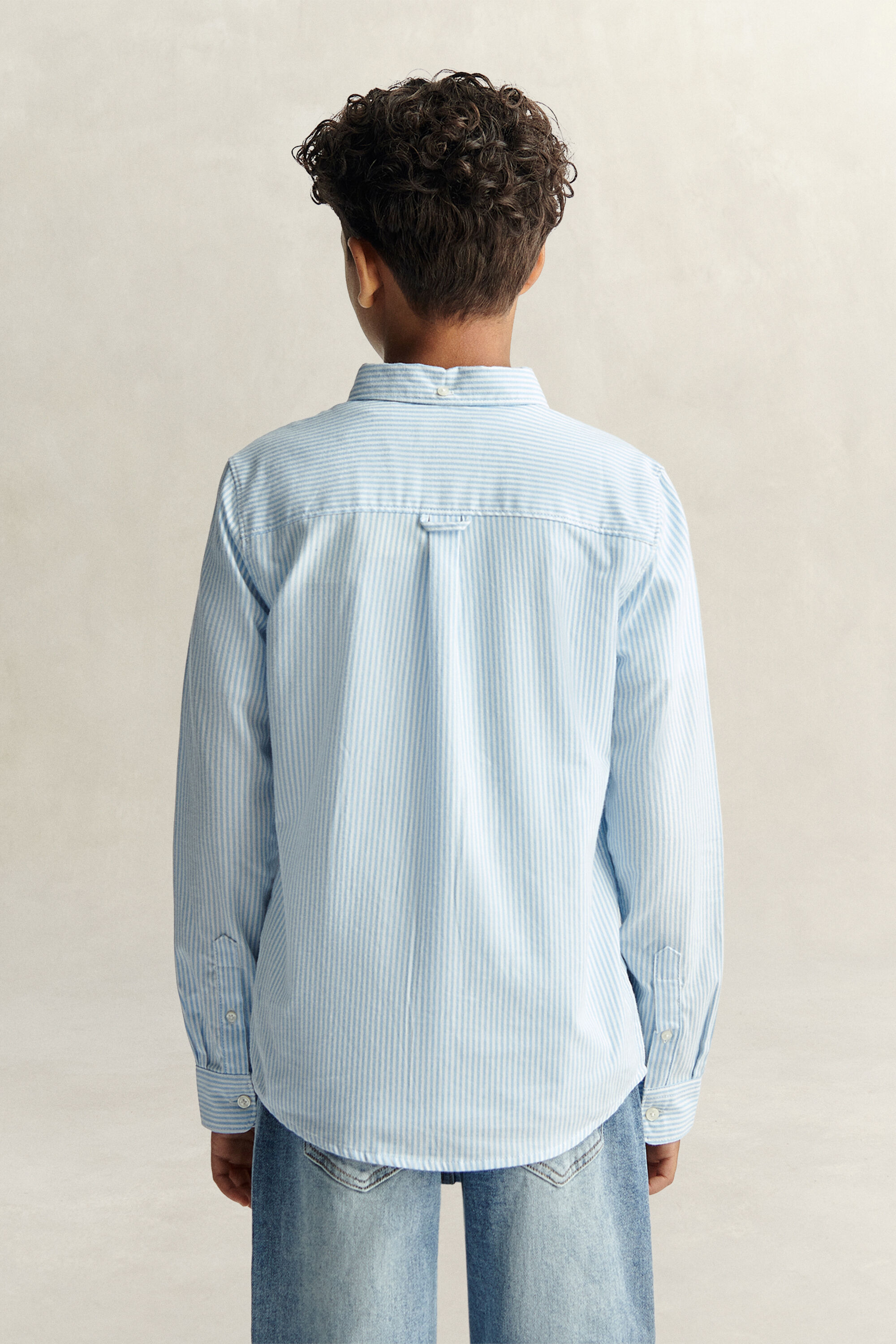 Camicia Oxford a righe Shield Teen Boys