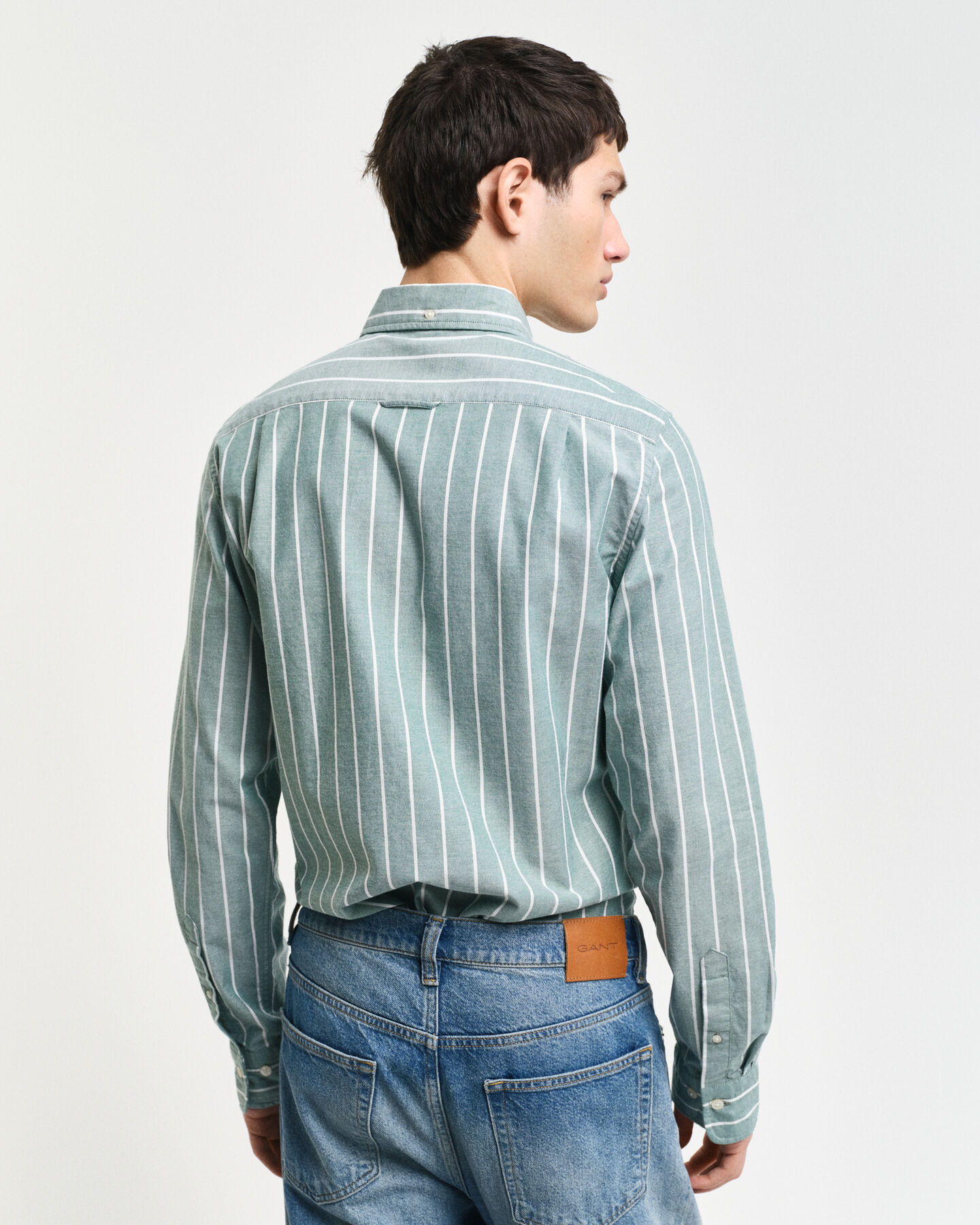 Slim Fit Stretch Oxford-Hemd mit Streifen