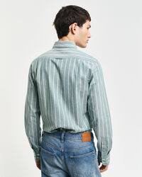 Slim Fit Stretch Oxford-Hemd mit Streifen