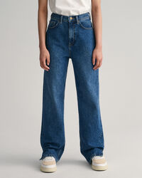 Teen Girls Jeans mit geradem Bein und Saumschlitz