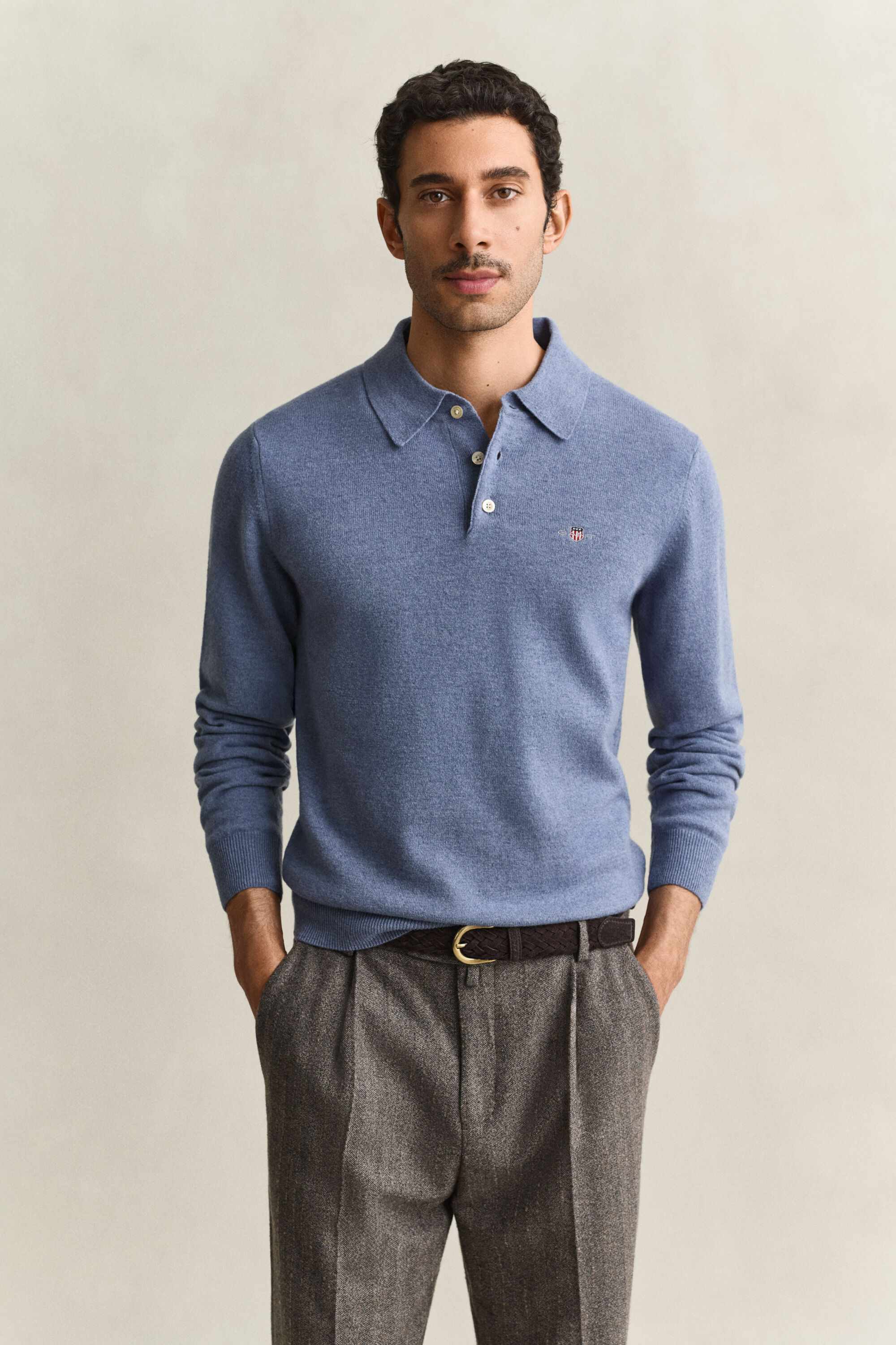 Superfine Lambswool Polopullover