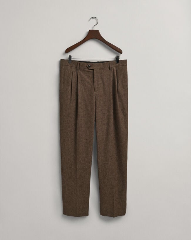 Anzughose mit Hahnentrittmuster