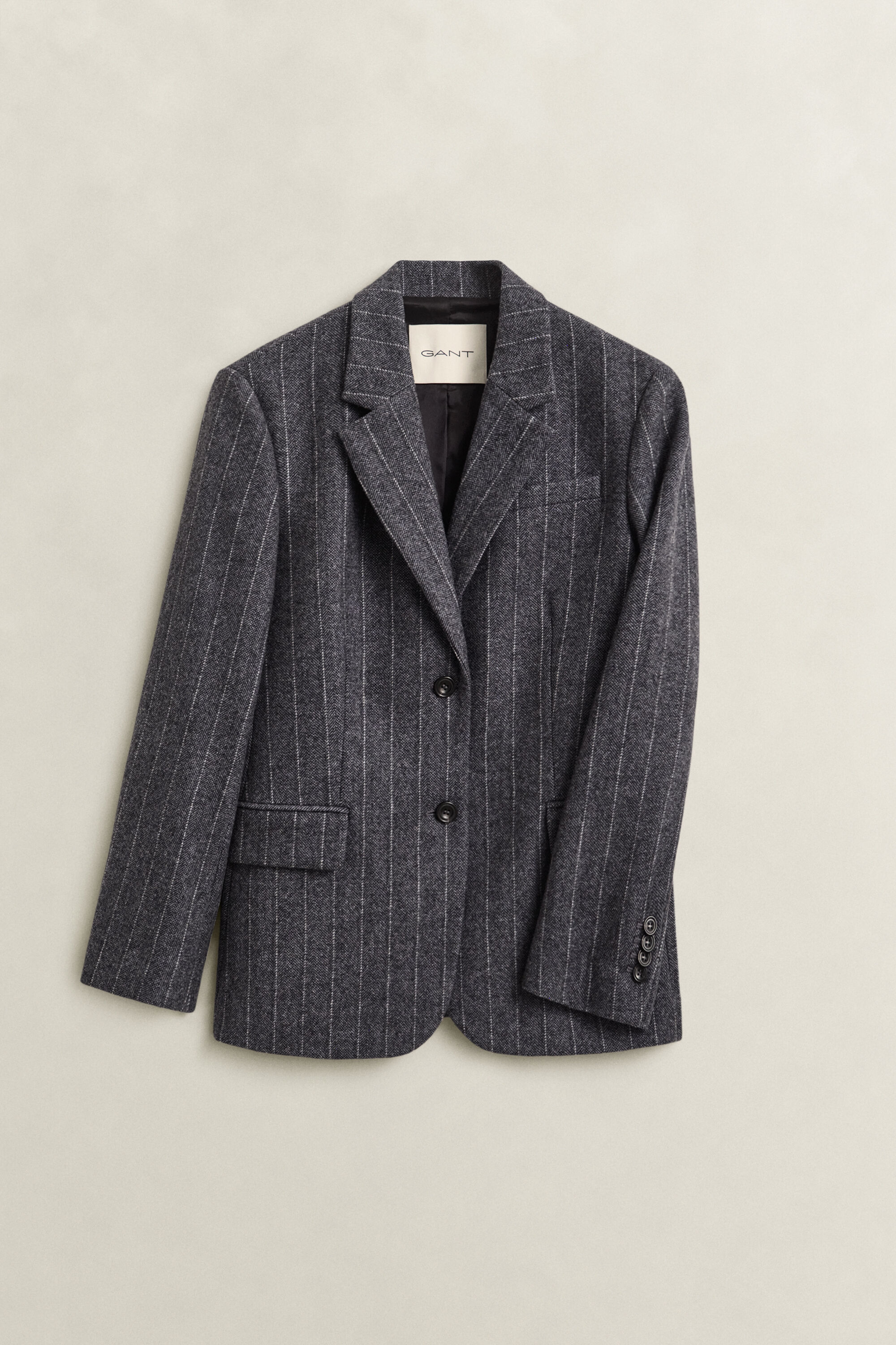 Pinstriped Hourglass Blazer