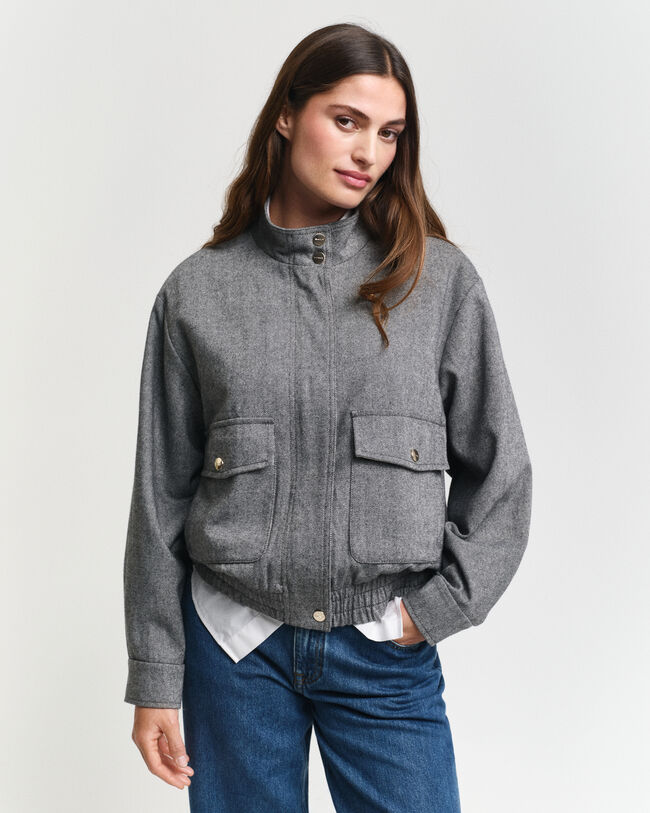 Structured Harrington Jacket