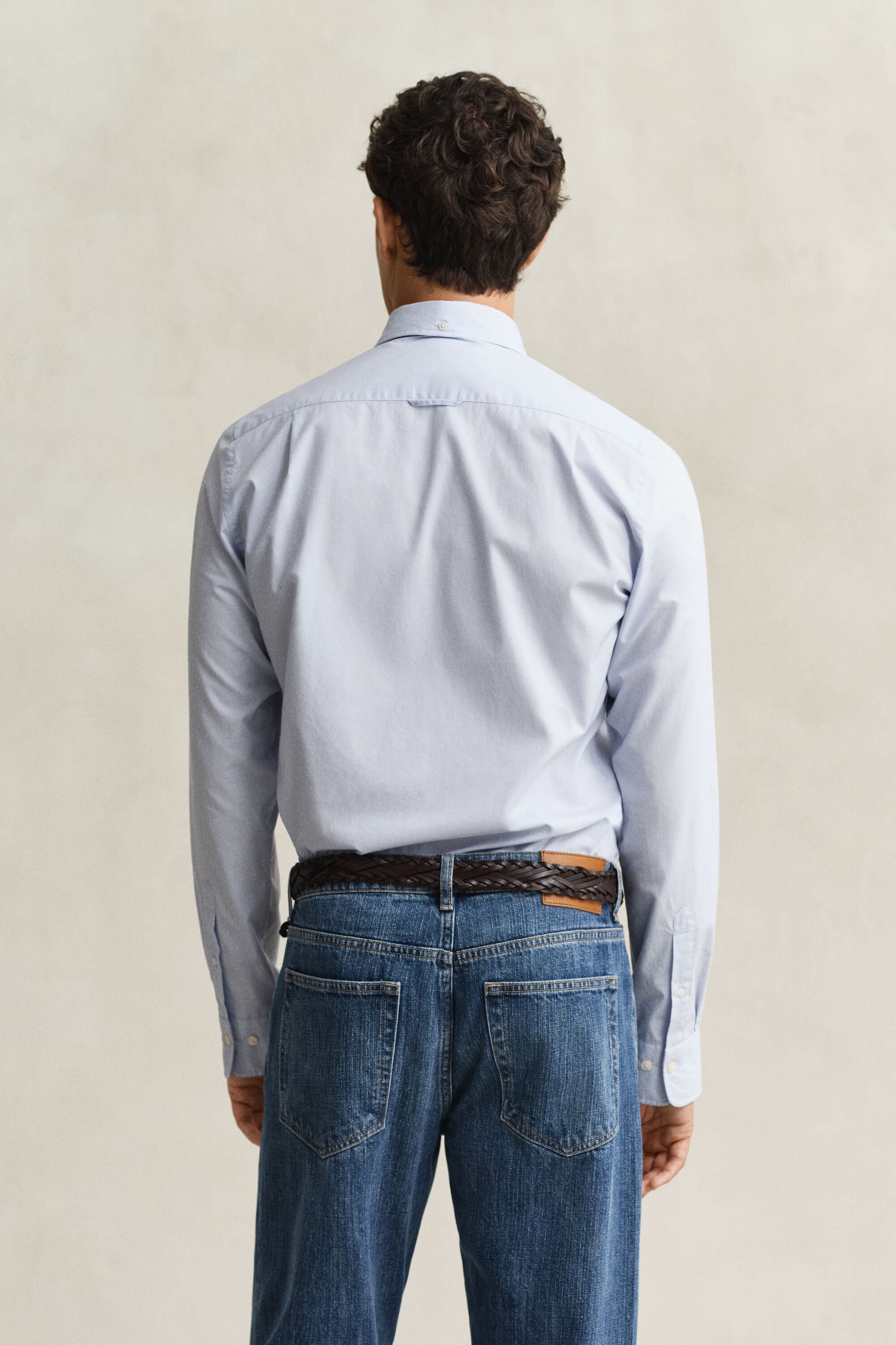 Camicia classica in popeline slim fit