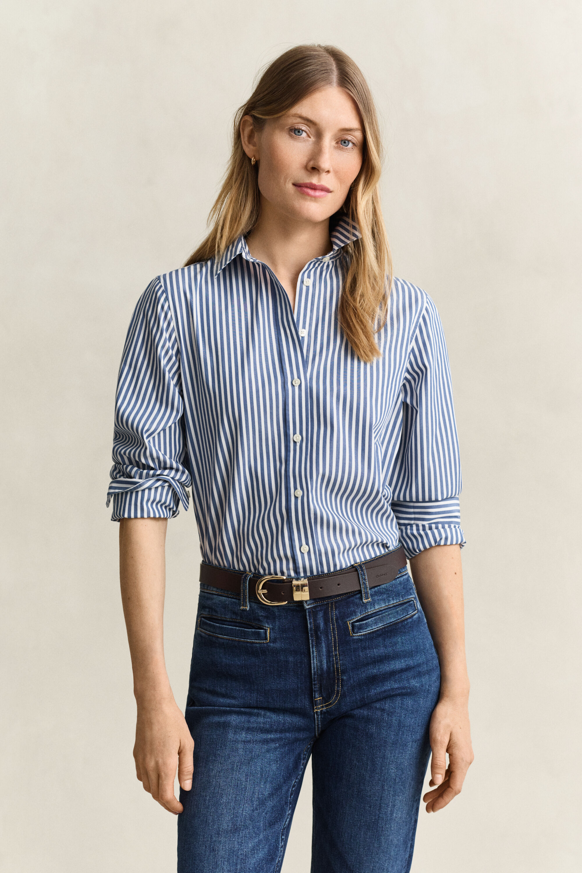 Camicia in popeline a righe Classic regular