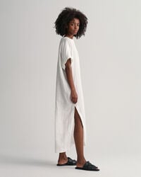 Kurzarm-Kaftan aus Leinen