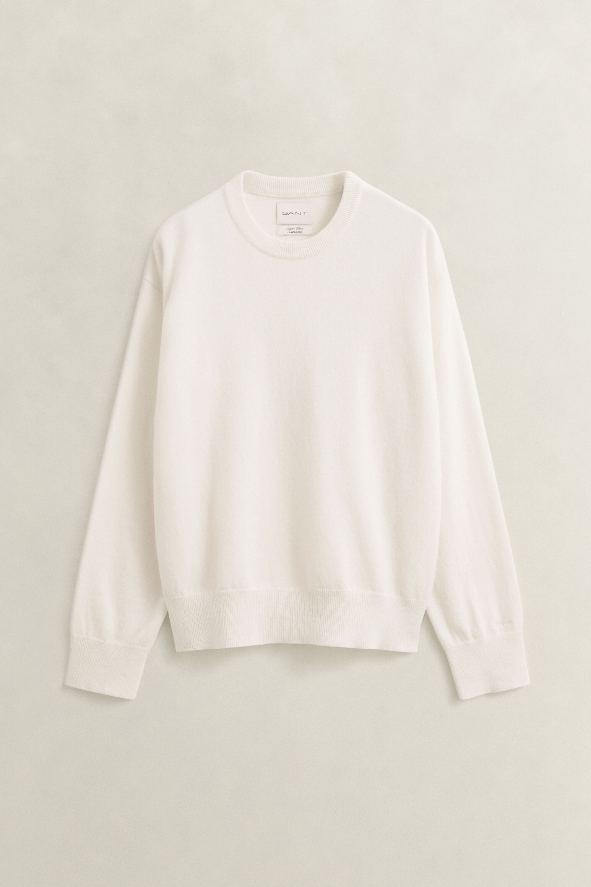 Superfine Lambswool Crew Neck Sweater
