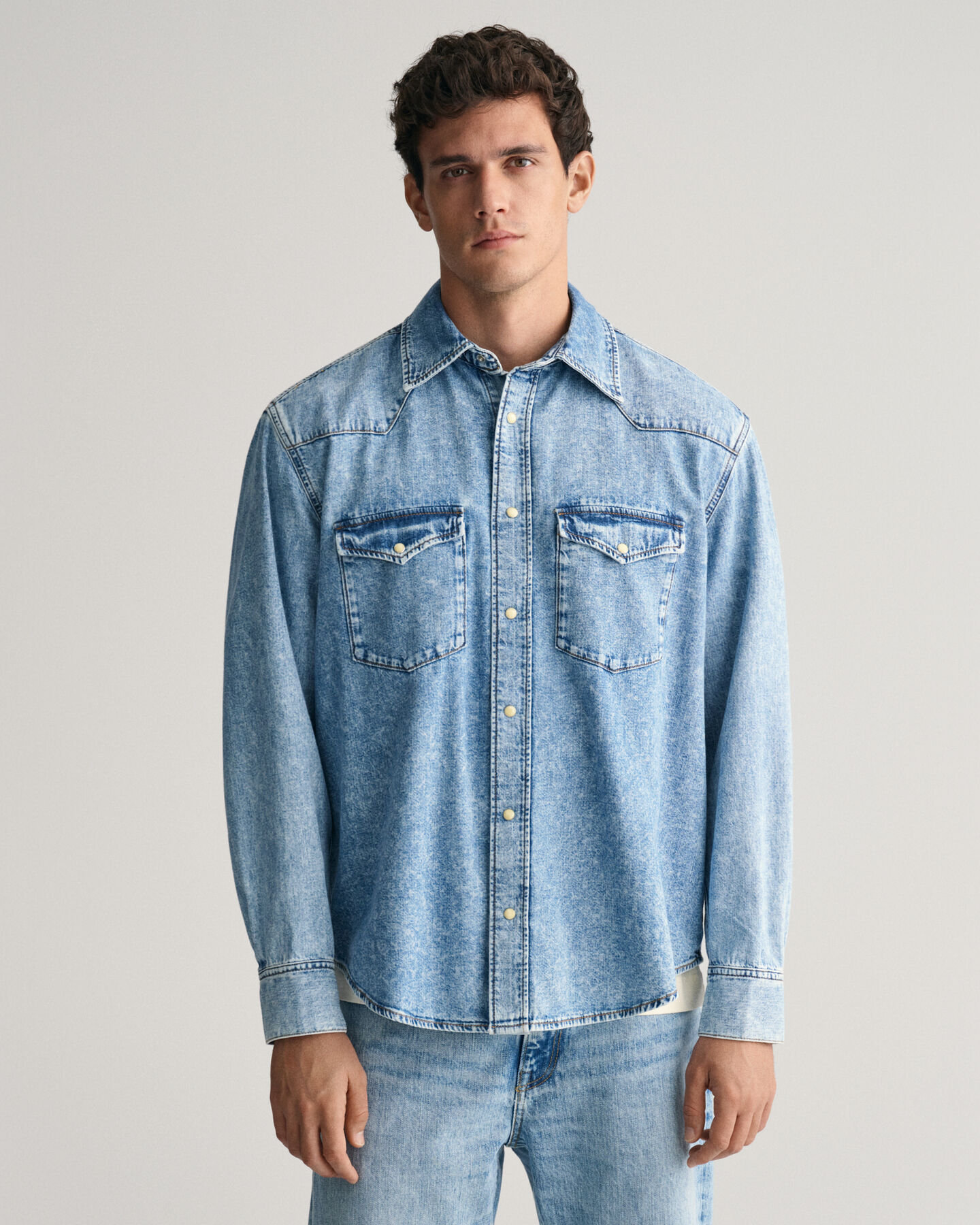 Relaxed Fit Rodeo Jeanshemd
