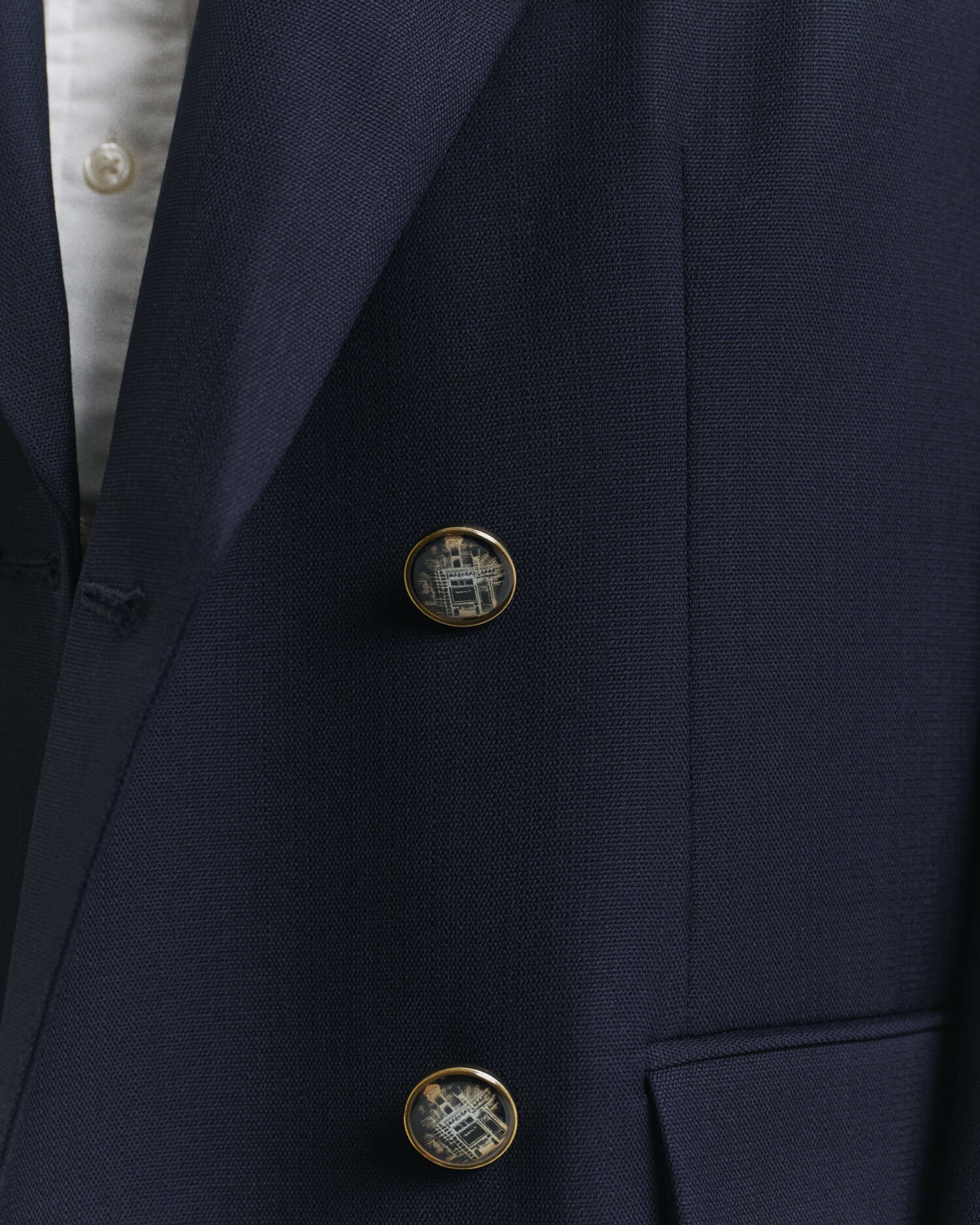 Blazer oversize in lana Hopsack