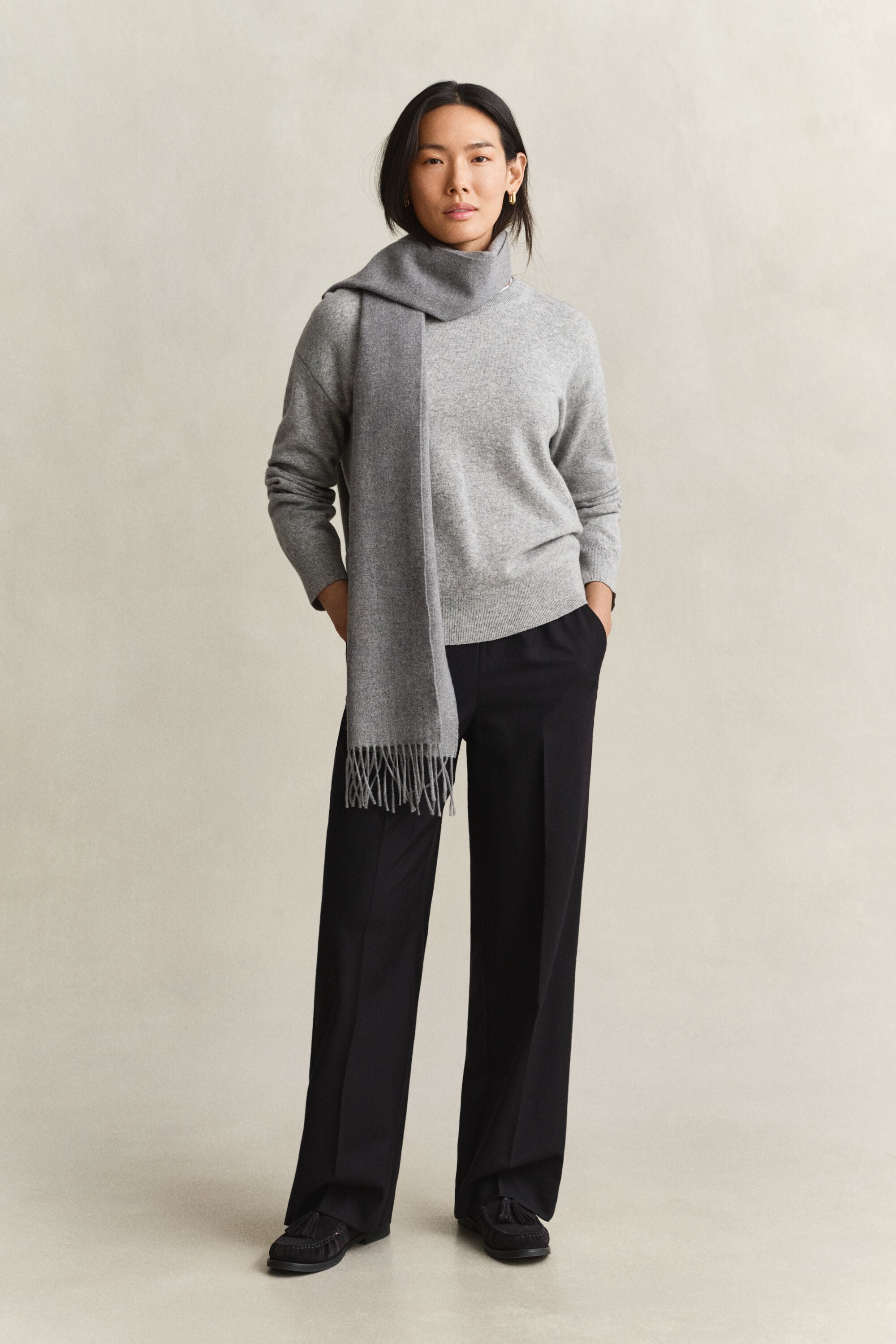 Superfine Lambswool Rundhalspullover