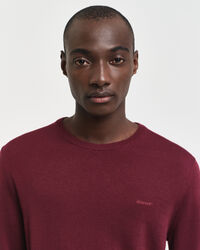 Rundhalspullover aus extra feiner Merinowolle