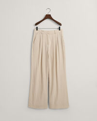 Formelle Relaxed Fit Stretch Leinen Hose