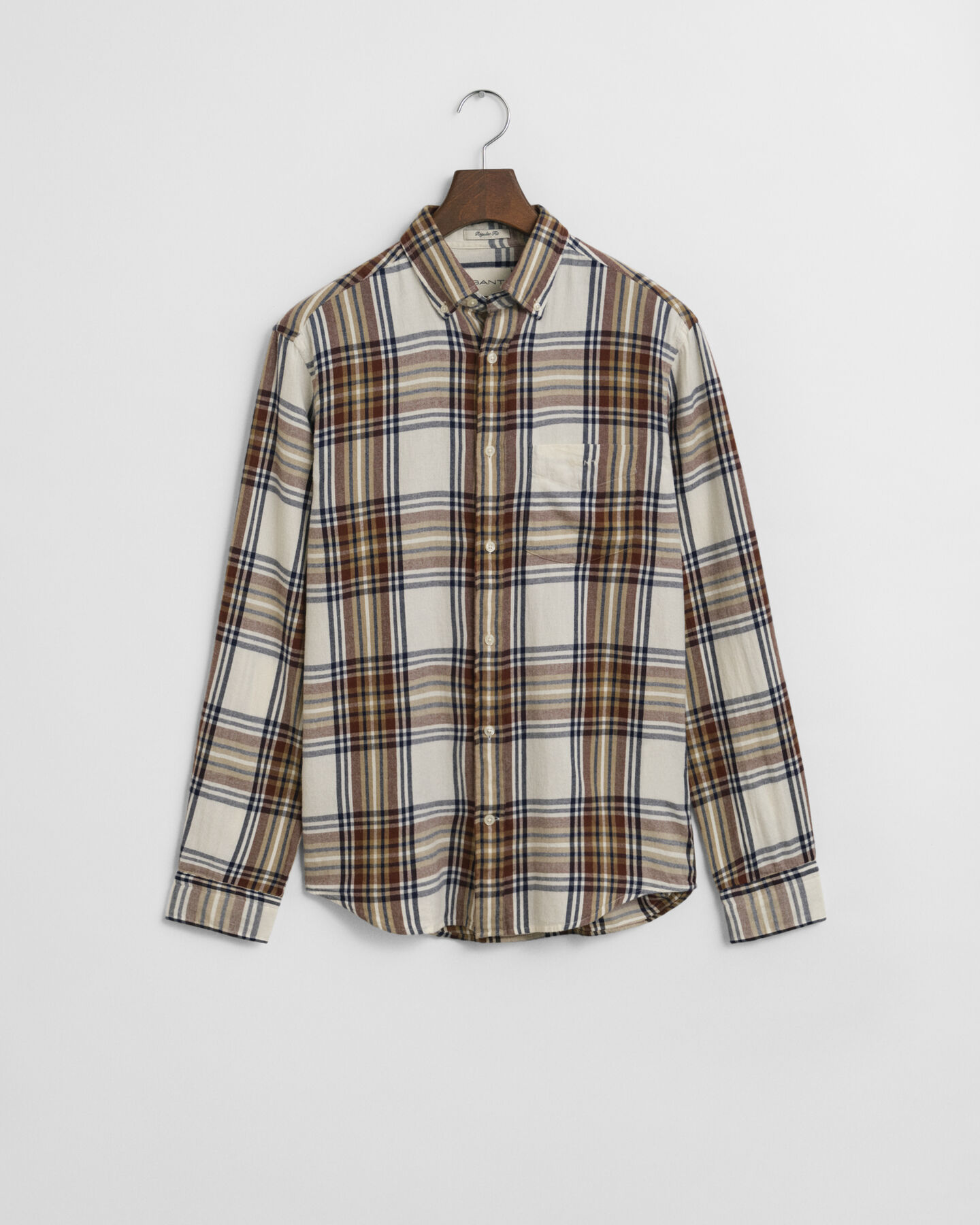Regular Fit Windblown Flannel Karohemd
