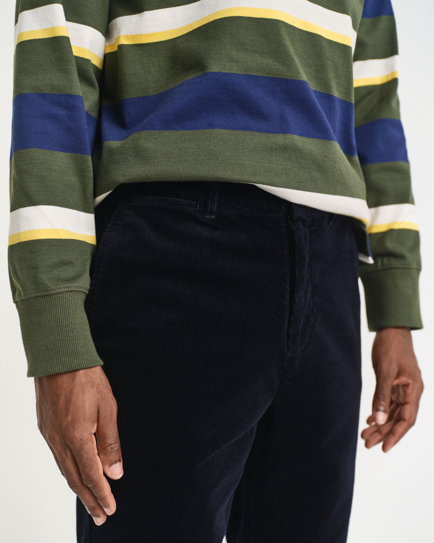 Regular Fit Cord-Chinohose