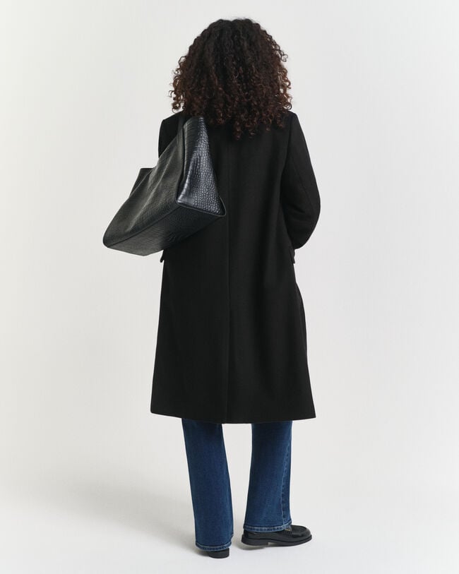 Taillierter Classic Mantel aus Wollmischung