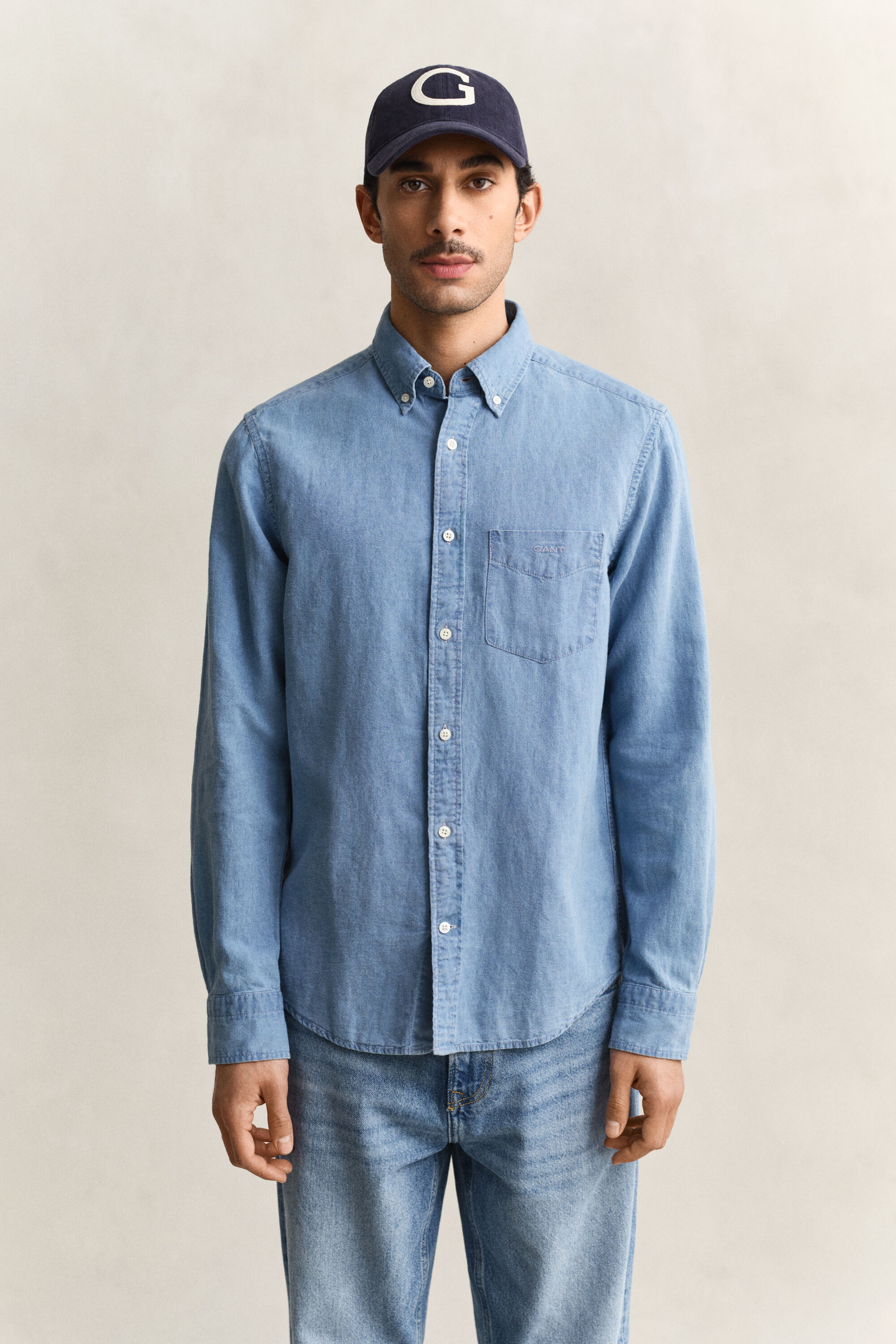 Cotton Linen Indigo Shirt