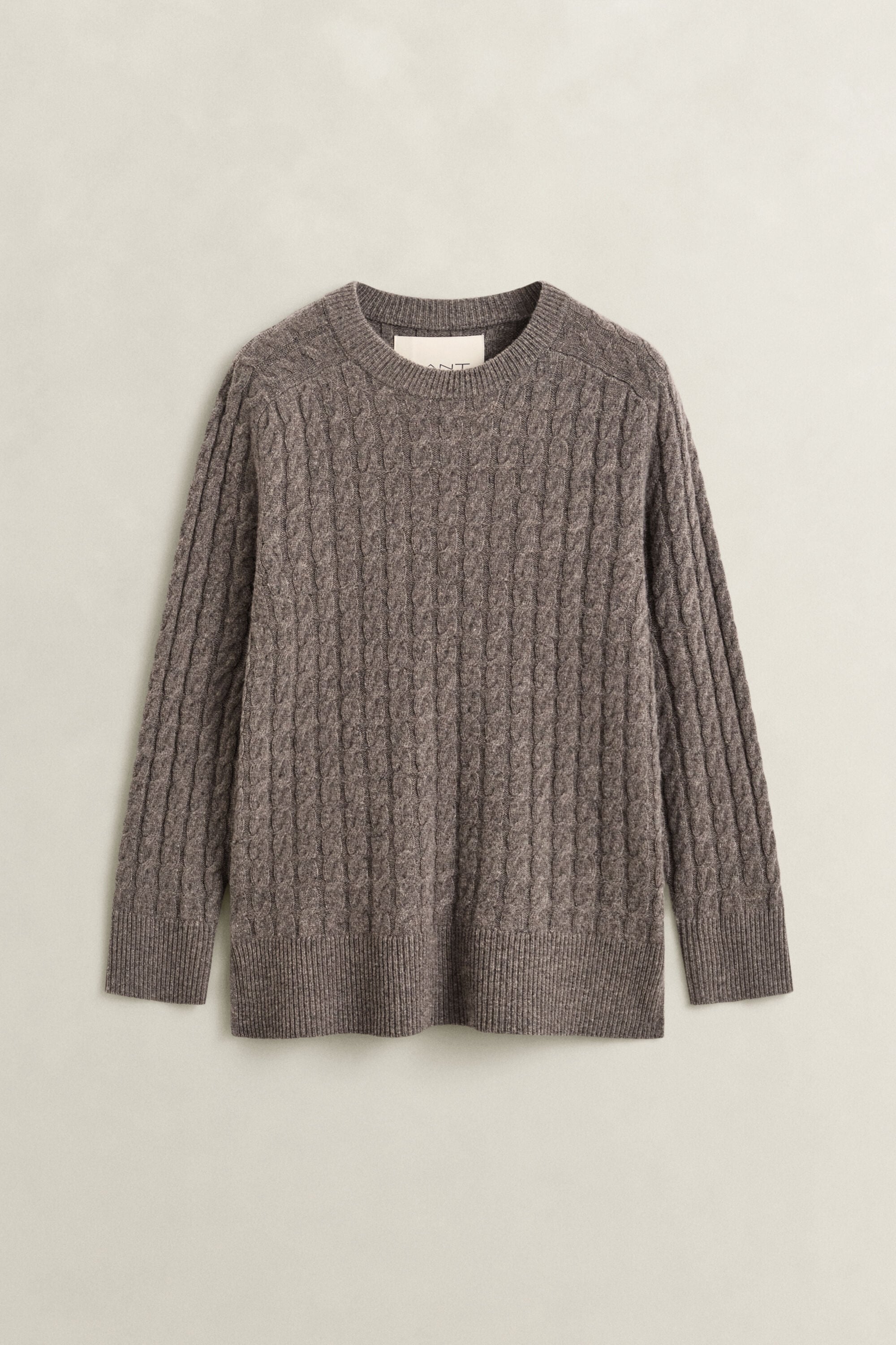 Pull en laine et cachemire à maille torsadée