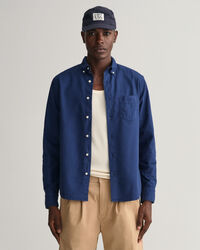 Regular Fit Sunfaded Oxford-Hemd