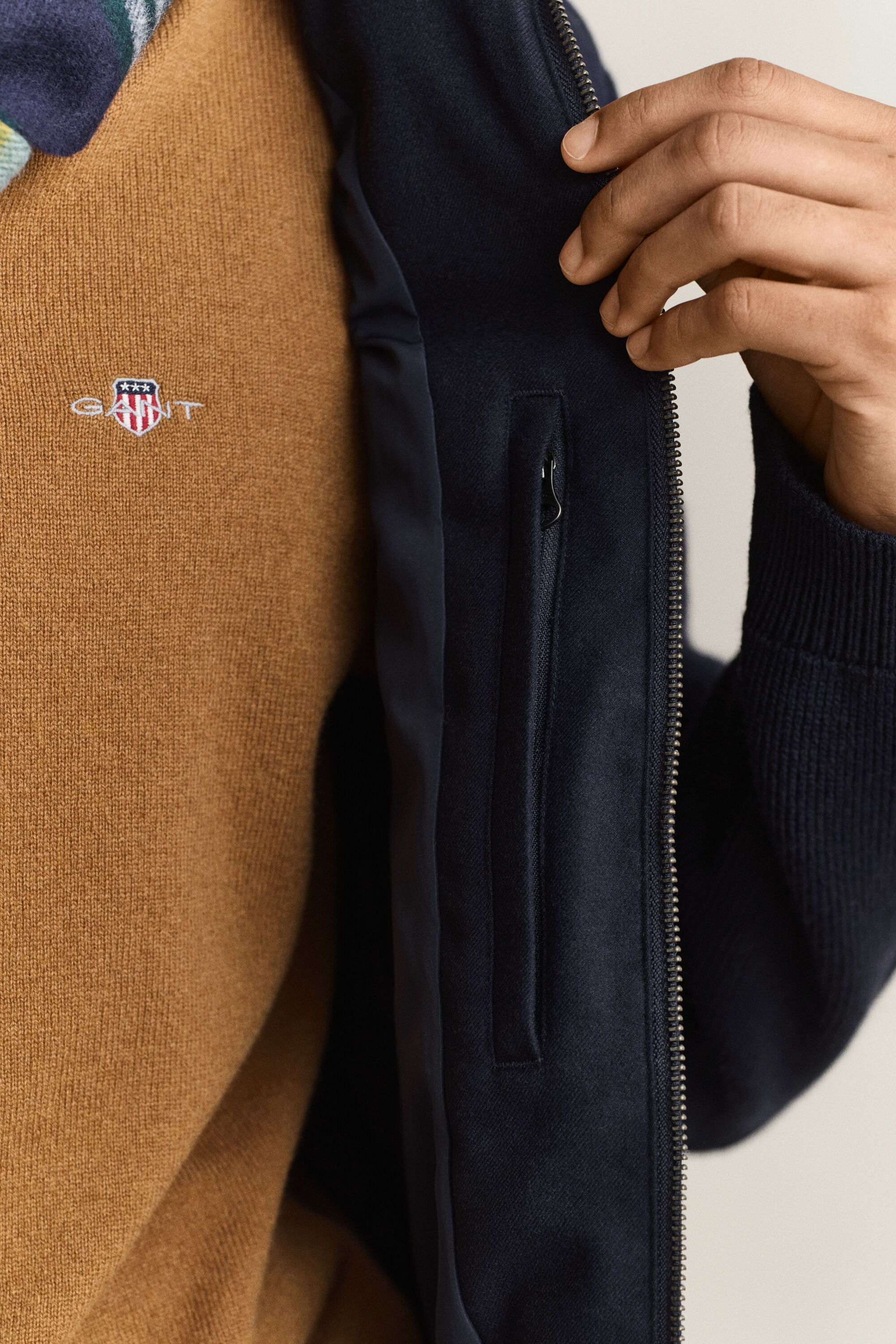 Veste en flanelle avec rembourrage mixte