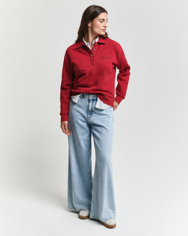 Script Graphic Rugger Sweatshirt