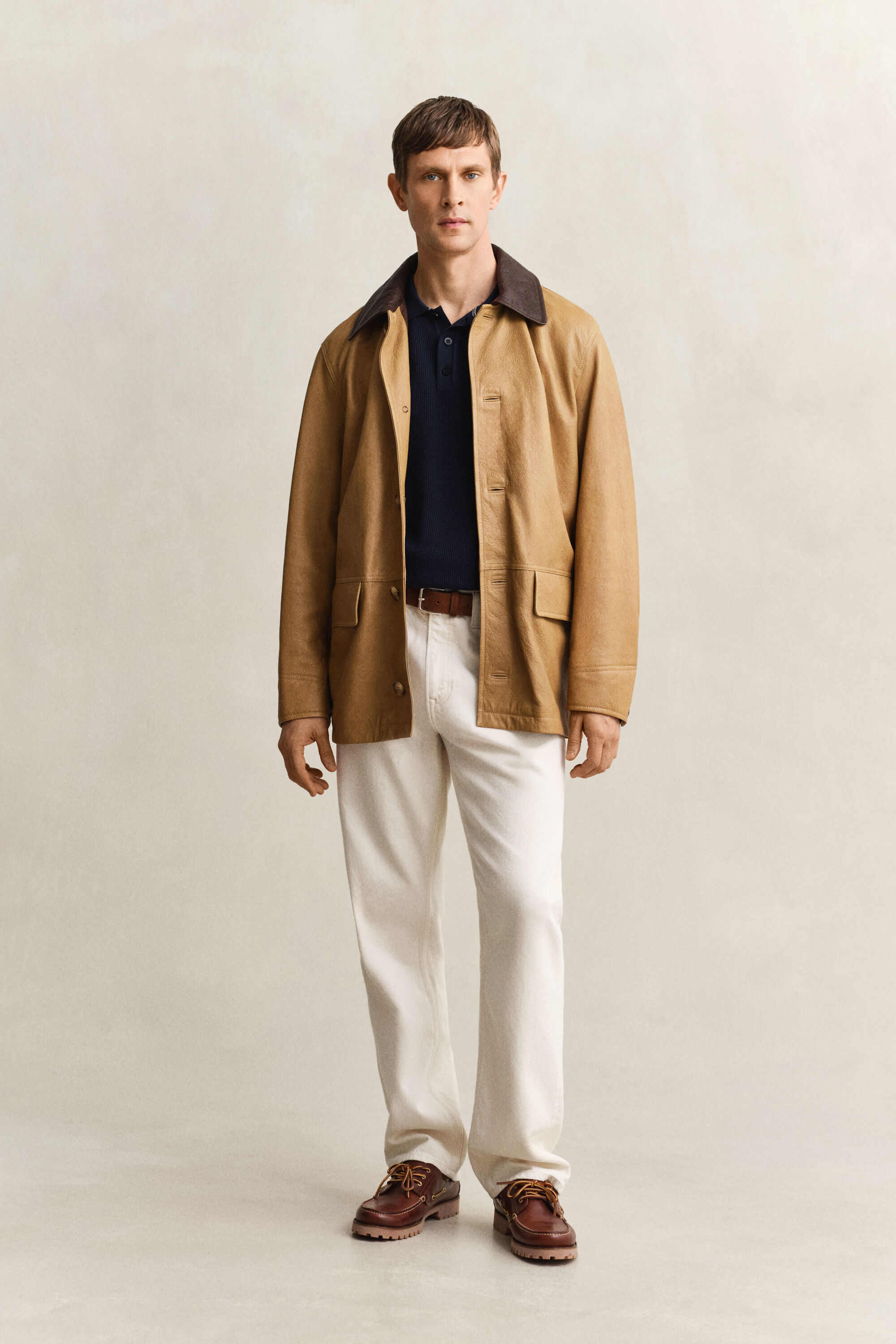 Polo in cotone Textured