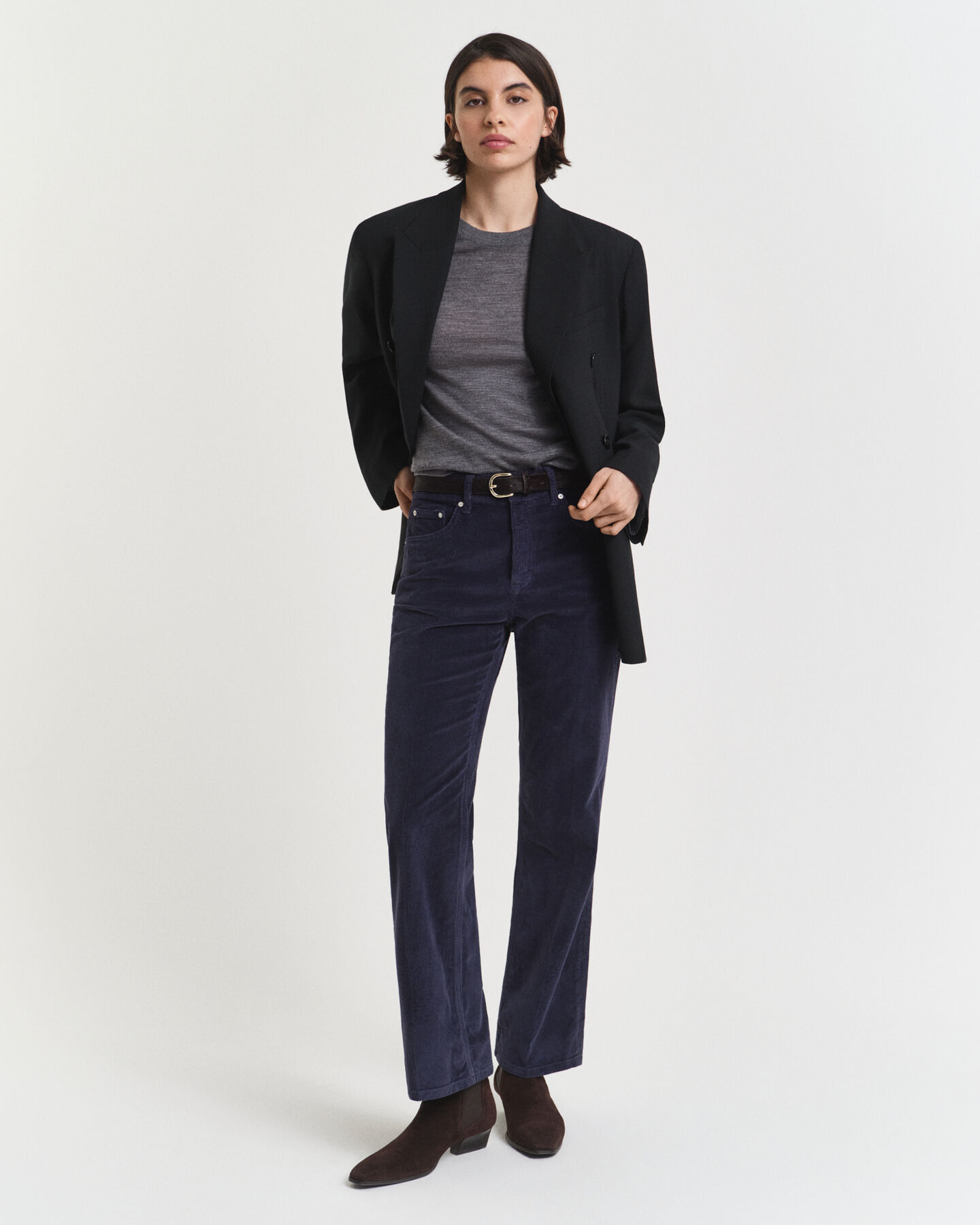 Rundhalspullover aus extra feiner Merinowolle