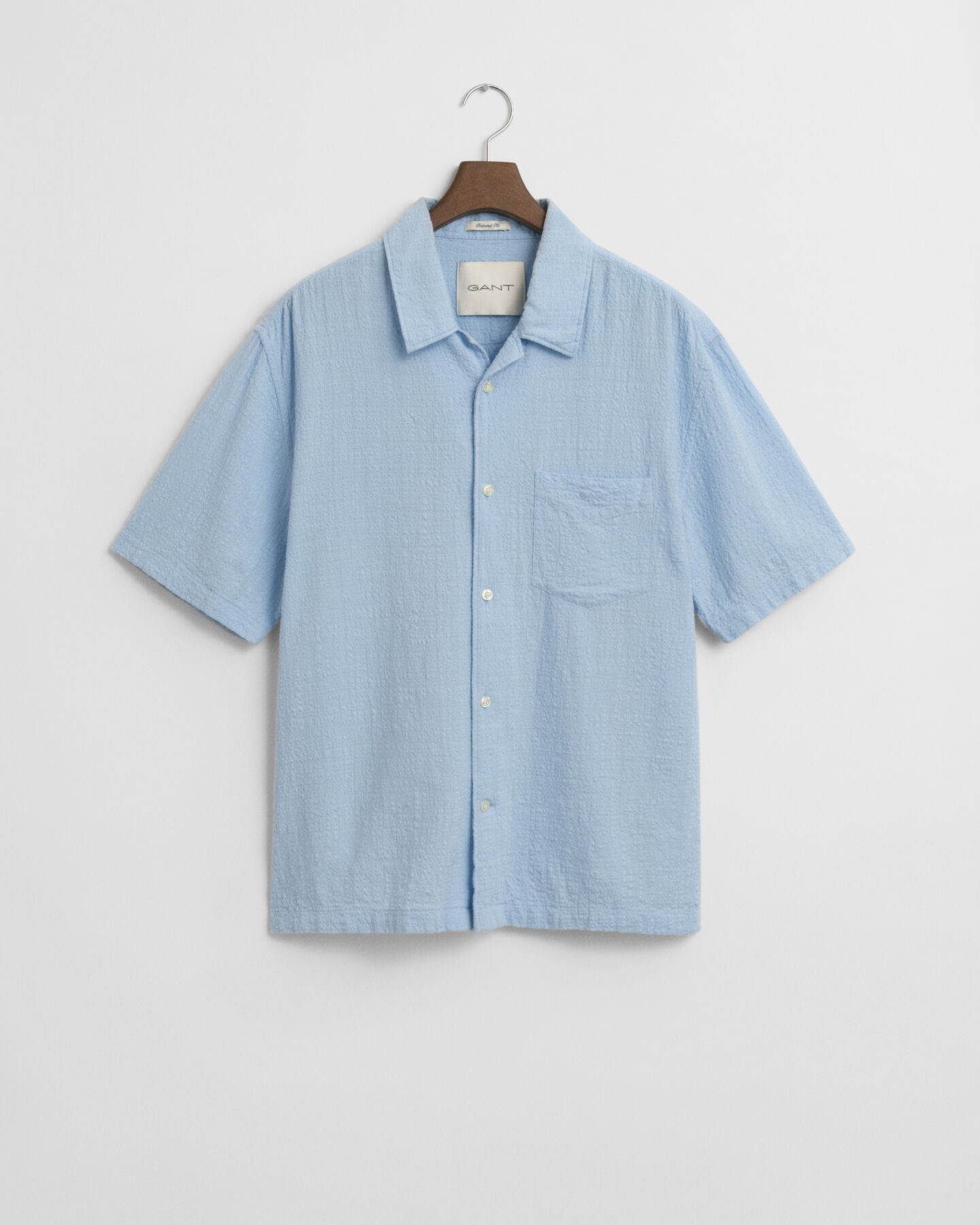 Relaxed Fit Kurzarmhemd mit Struktur