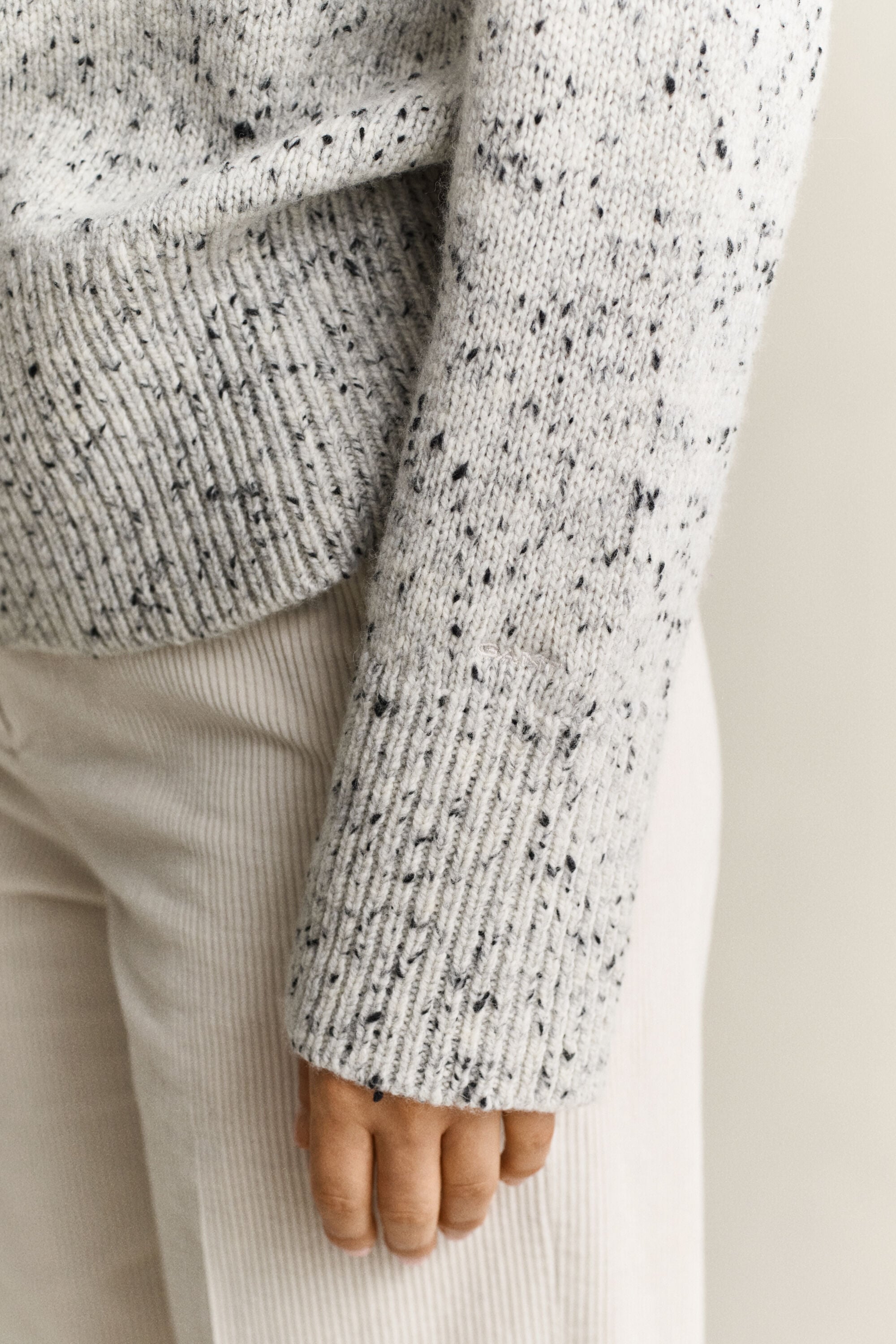 Pullover aus Wollmix mit Noppenstruktur