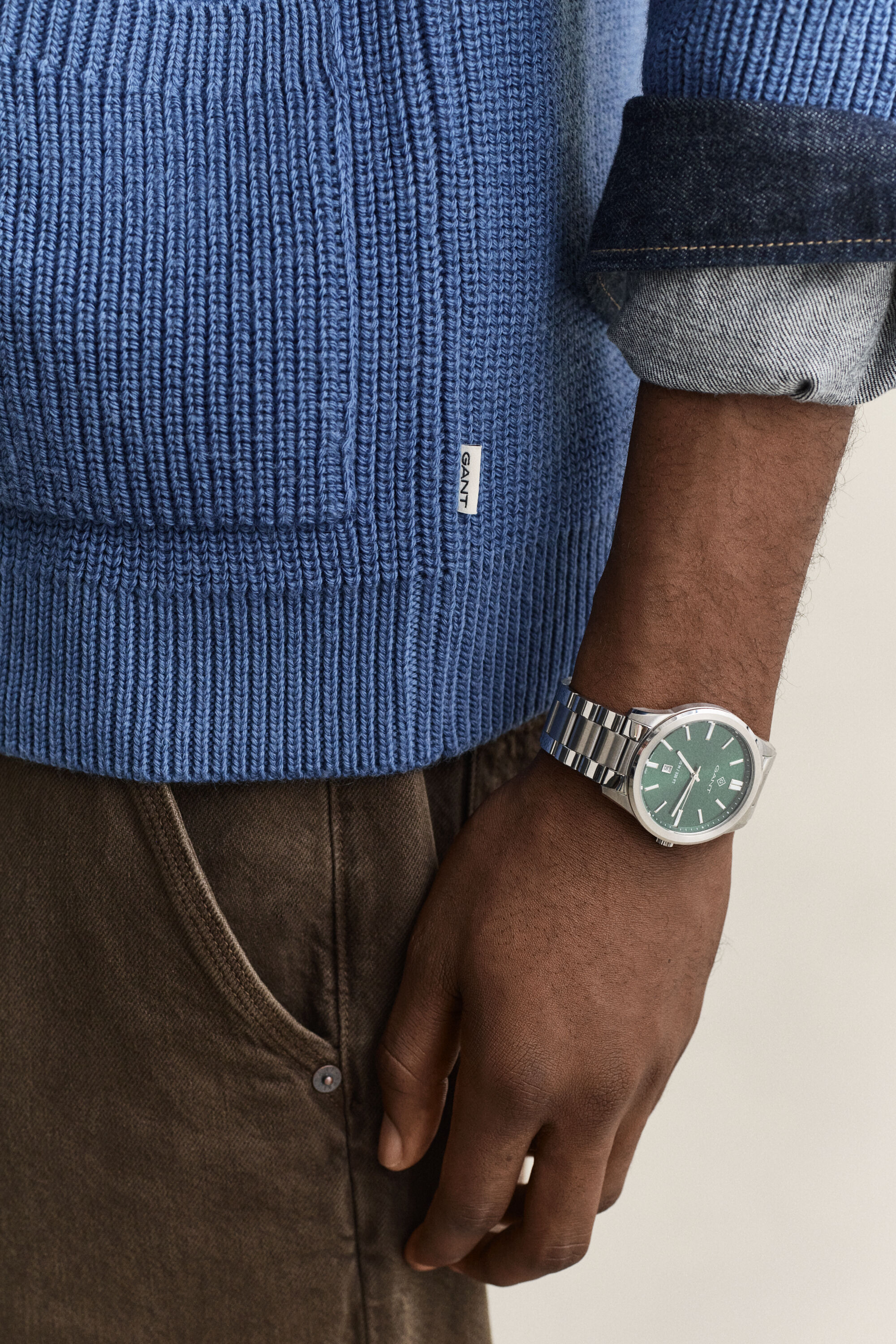 Ribbed Wool Zip Cardigan