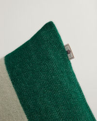 Gestreifte Kissenhülle aus Wolle