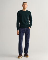 Rundhalspullover aus Super Fine Lambswool