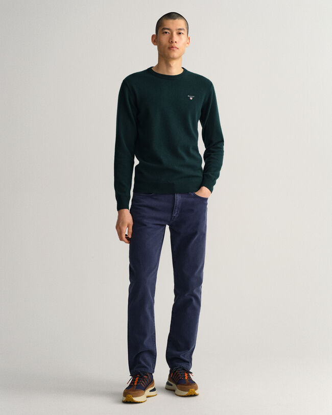 Rundhalspullover aus Super Fine Lambswool