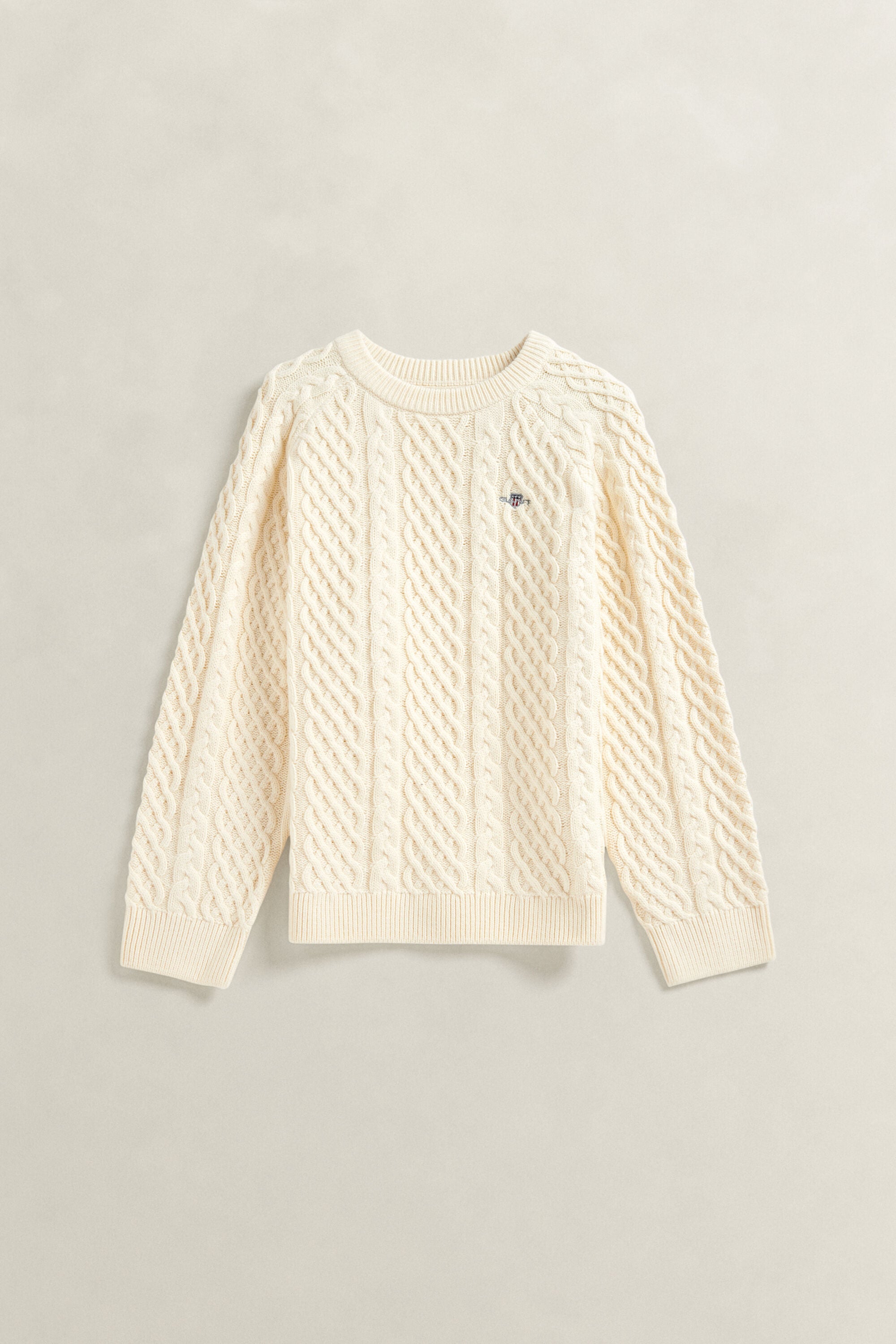 Pull en maille à torsades épaisses Ado Fille