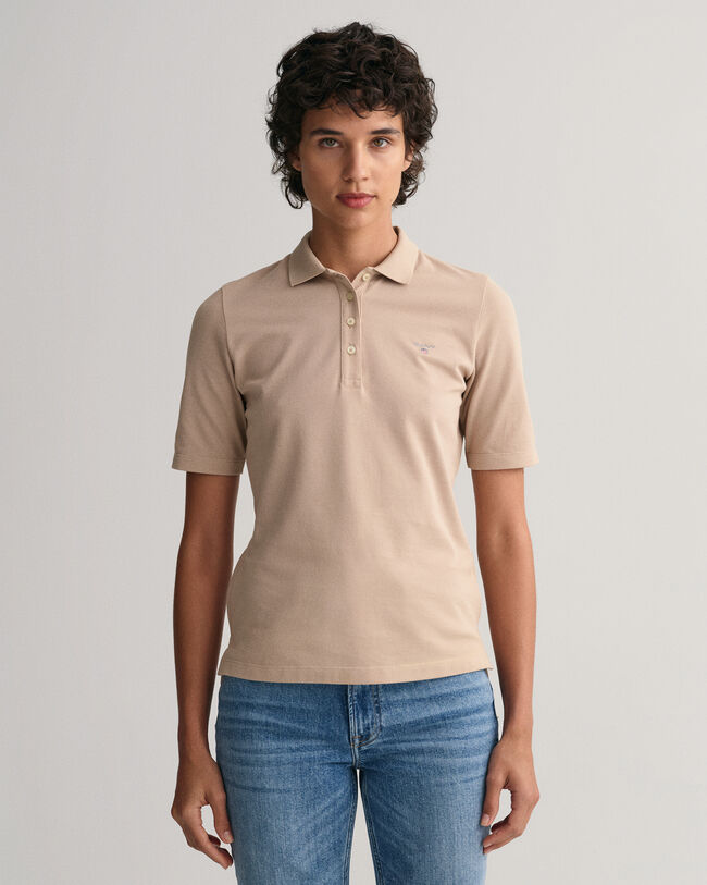 Original Piqué Poloshirt mit längerem Arm