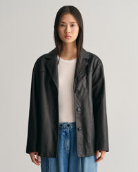 Blazerjacke aus Leder