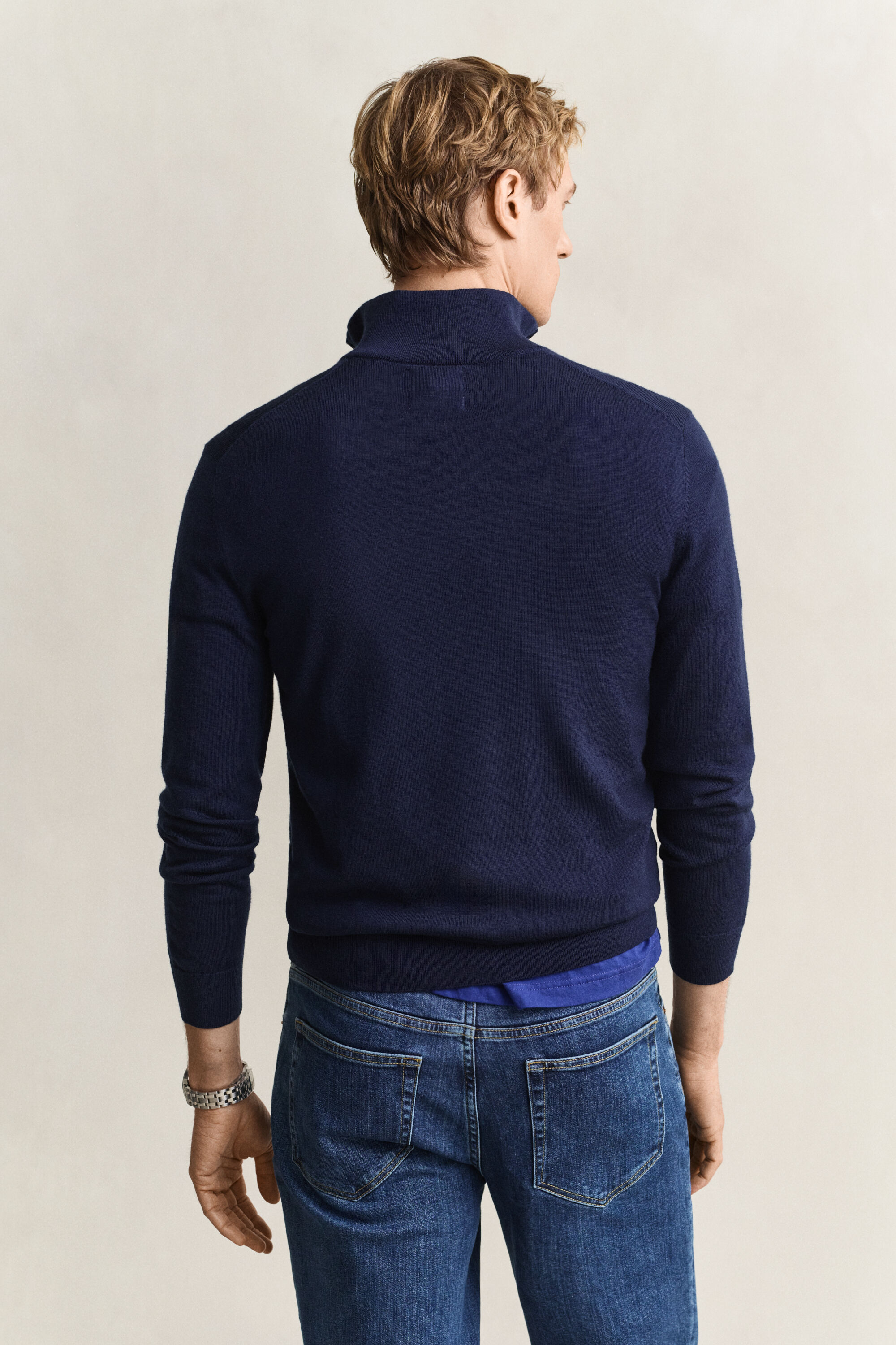 Merino Wool Half-Zip Sweater