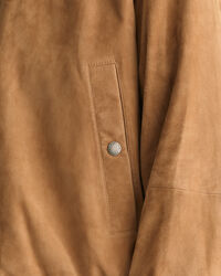 Bomberjacke aus Veloursleder