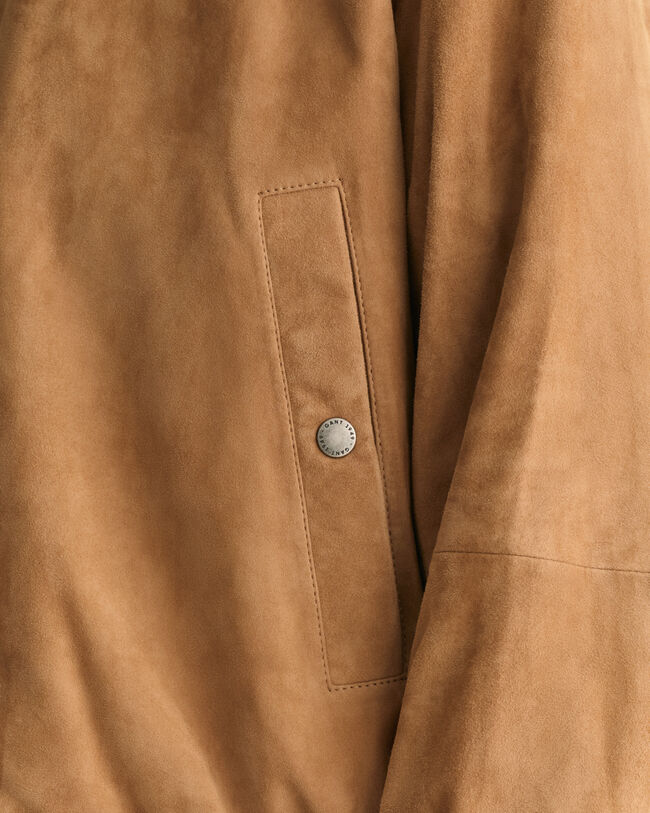 Bomberjacke aus Veloursleder