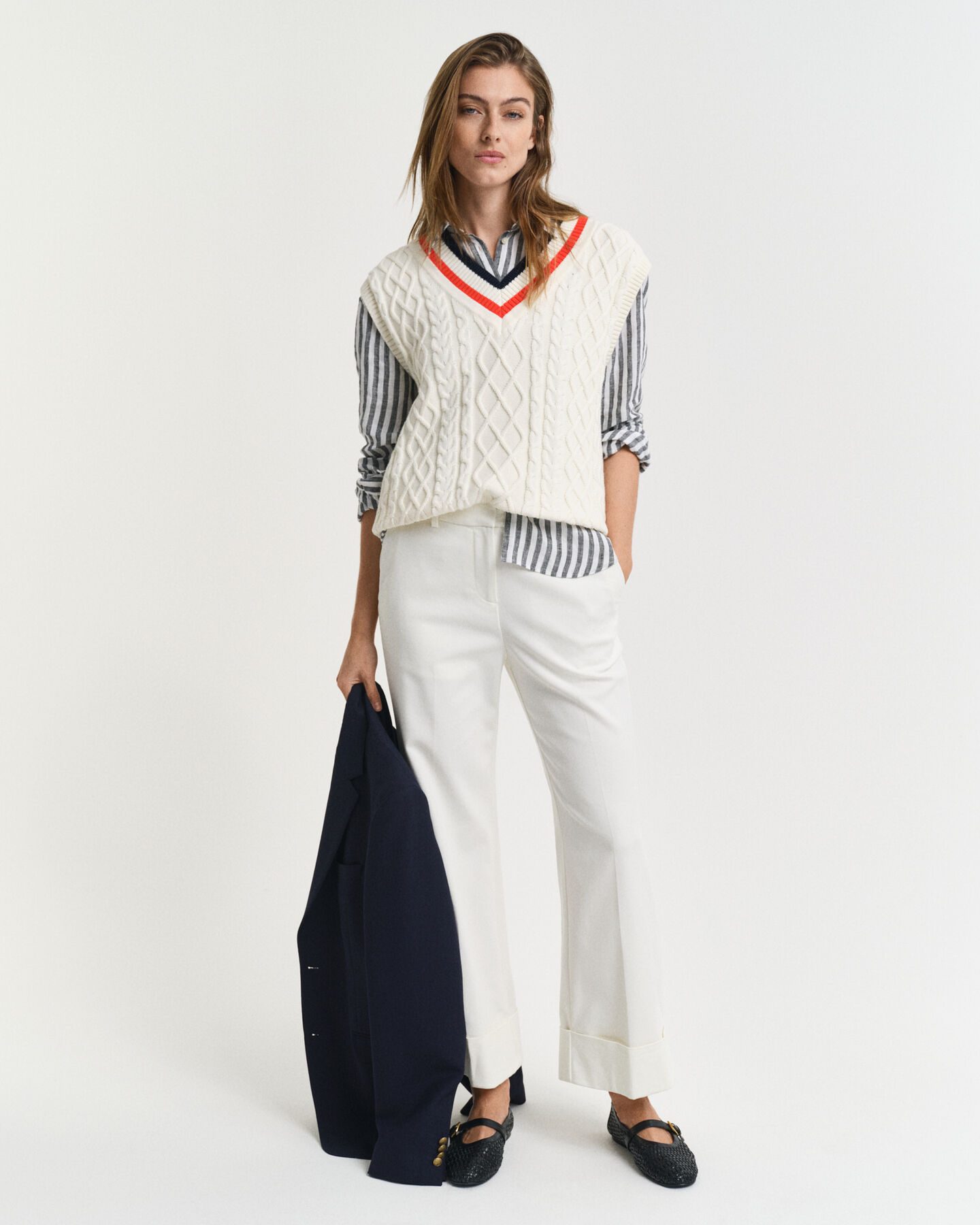 Bügelfaltenhose mit Aufschlag