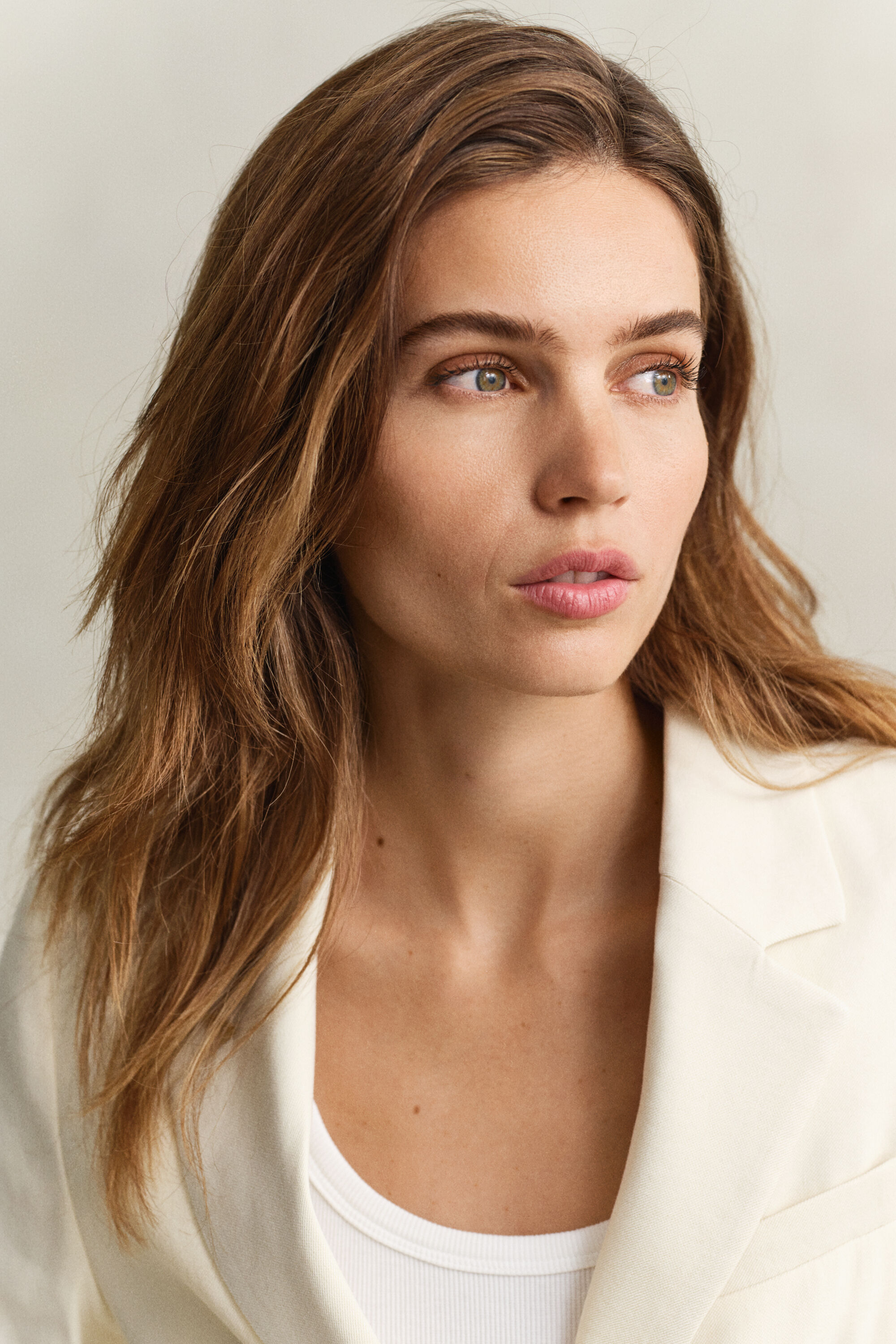 Blazer in lino elasticizzato