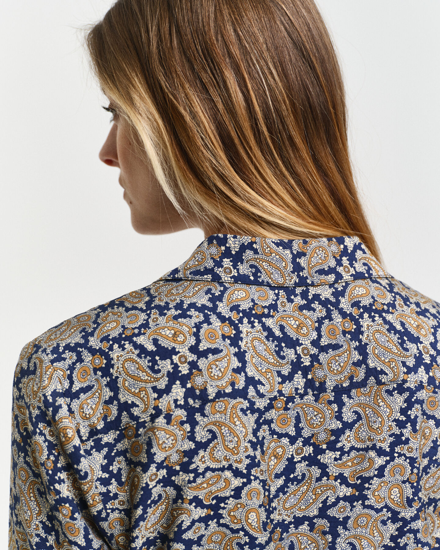 Paisley Hemdblusen-Wickelkleid