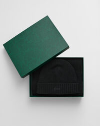 Script Graphic Beanie und Schal im Geschenkset