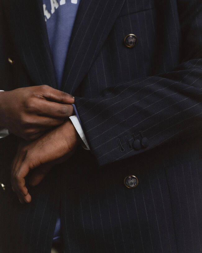 Relaxed Fit Pinstripe Club Sakko