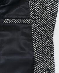 Relaxed Fit Herringbone Blazer