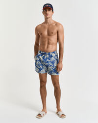 Tropical Print Badeshorts